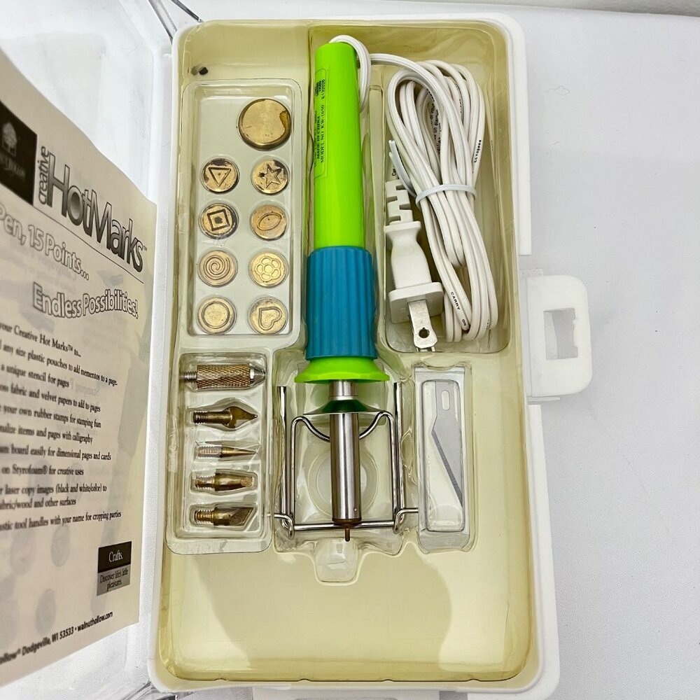 Creative HotMarks Tool Kit With 15 Points‎ & Case By Walnut Hollow